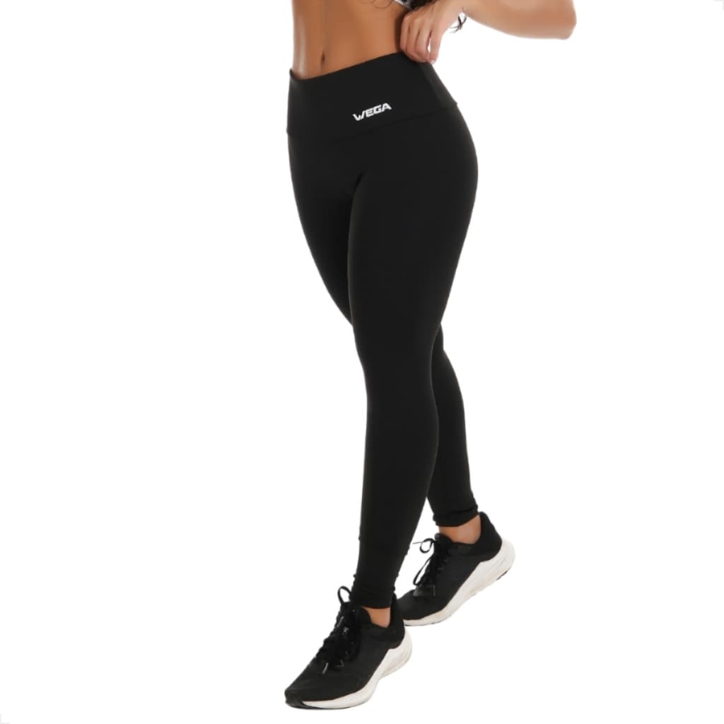 Calça Legging Feminina Leg Cós Médio Fitnes Academia Suplex Calça Comprida
