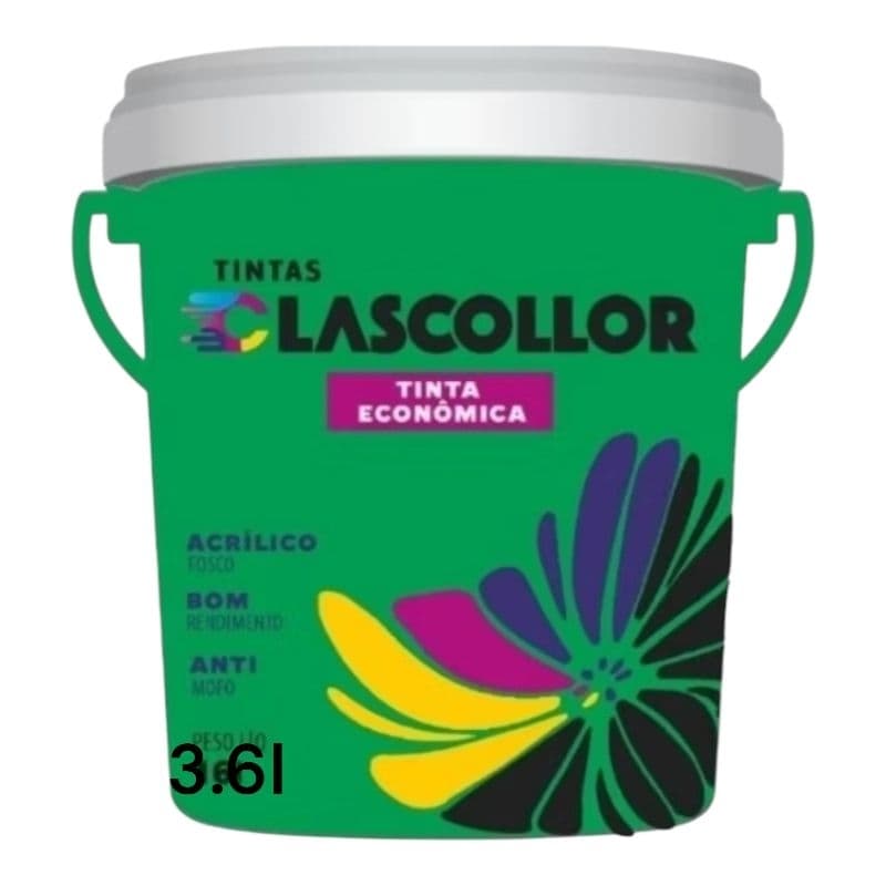 Tinta Acrílica Economica Clascollor 3.6l Antimofo