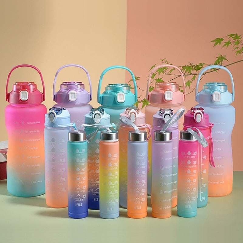 Garrafa Agua Squeeze Galão Com Adesivos Lembretes novo estilo 100LIMI