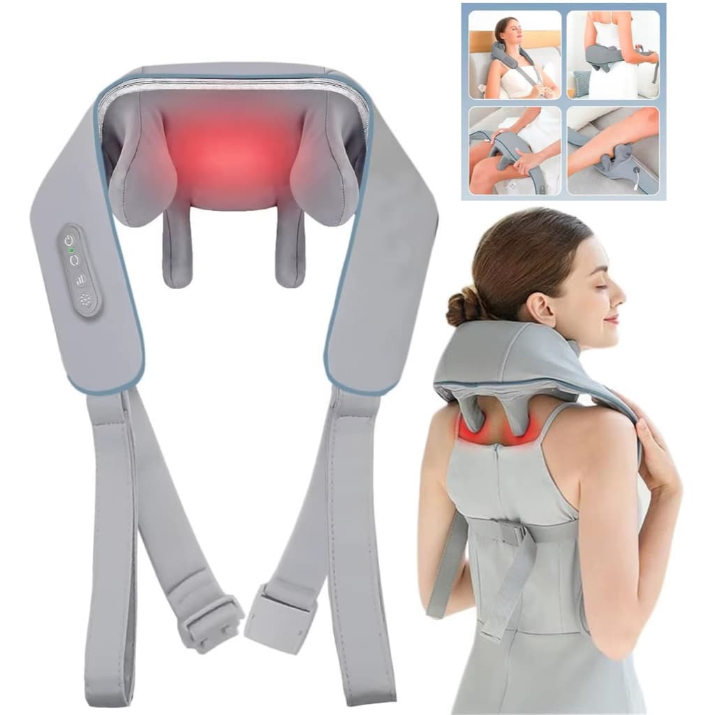 Colete Shiatsu Pescoço Massageador Cervical Ombros Lombar
