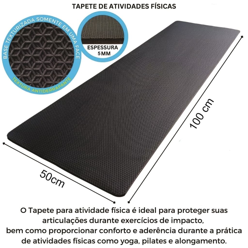 Kit com 13 Colchonetes Eva - 100cm x 50cm x 5mm - Academia - Fitness - Tapete Yoga EVA.