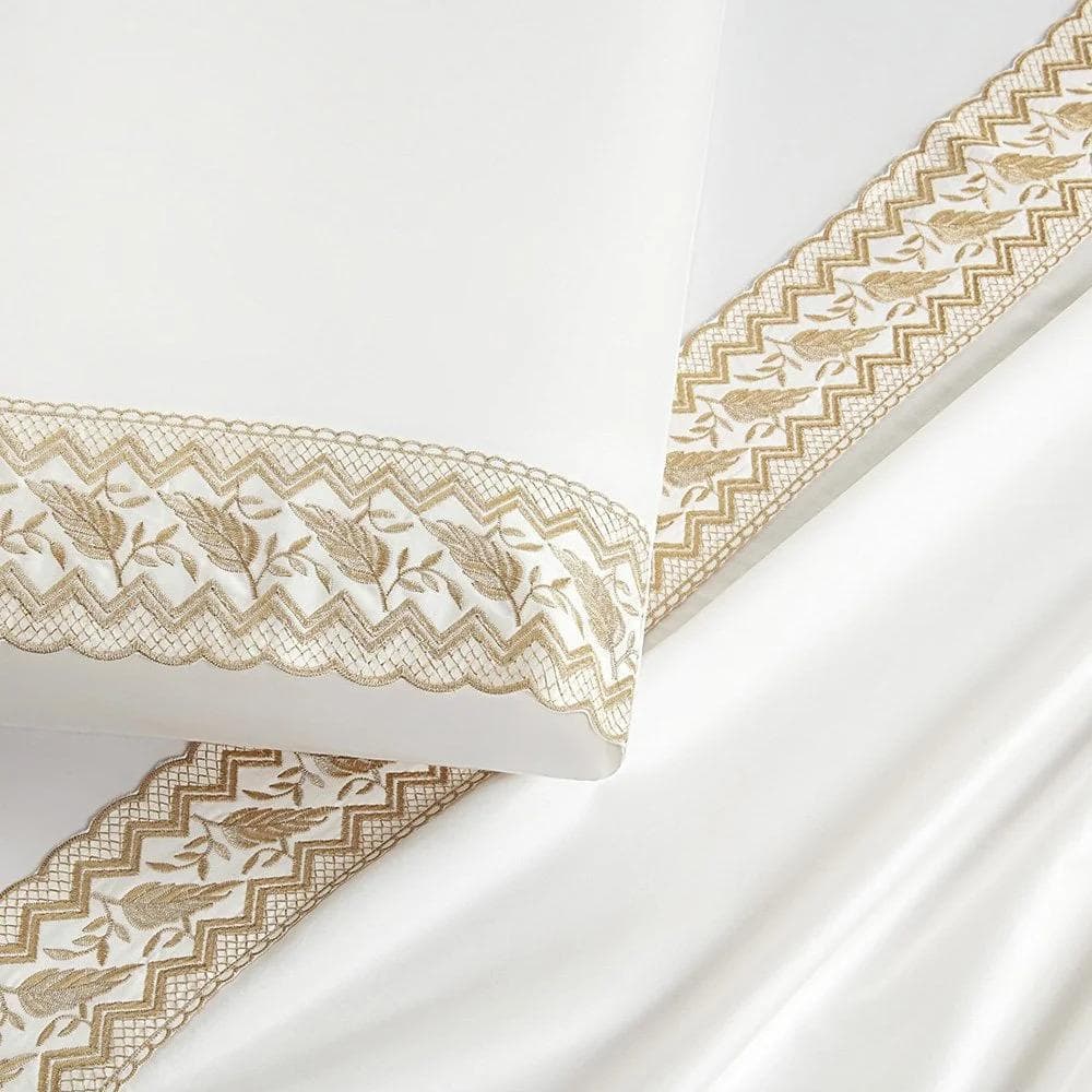 Jogo de Lençol King 400 Fios Acetinado 4 Peças Supreme Percal - Off White