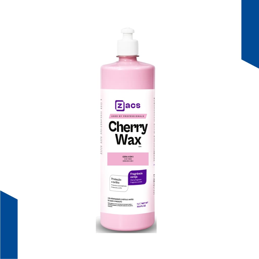 Cera Limpadora Cherry Wax 500ml Zacs Brilho Proteção