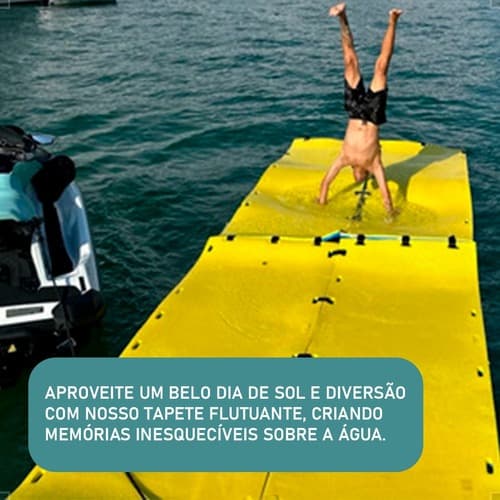 Kit 2 Tapete Flutuante Colchão Náutico EVA Para Praia Piscina Rio 3M X 1M