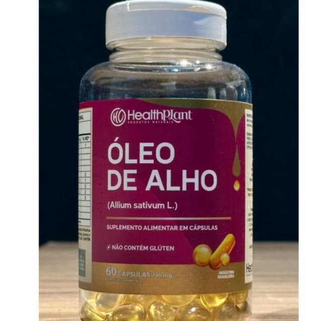Óleo De Alho 700mg 60 capsulas - HealthPlant
