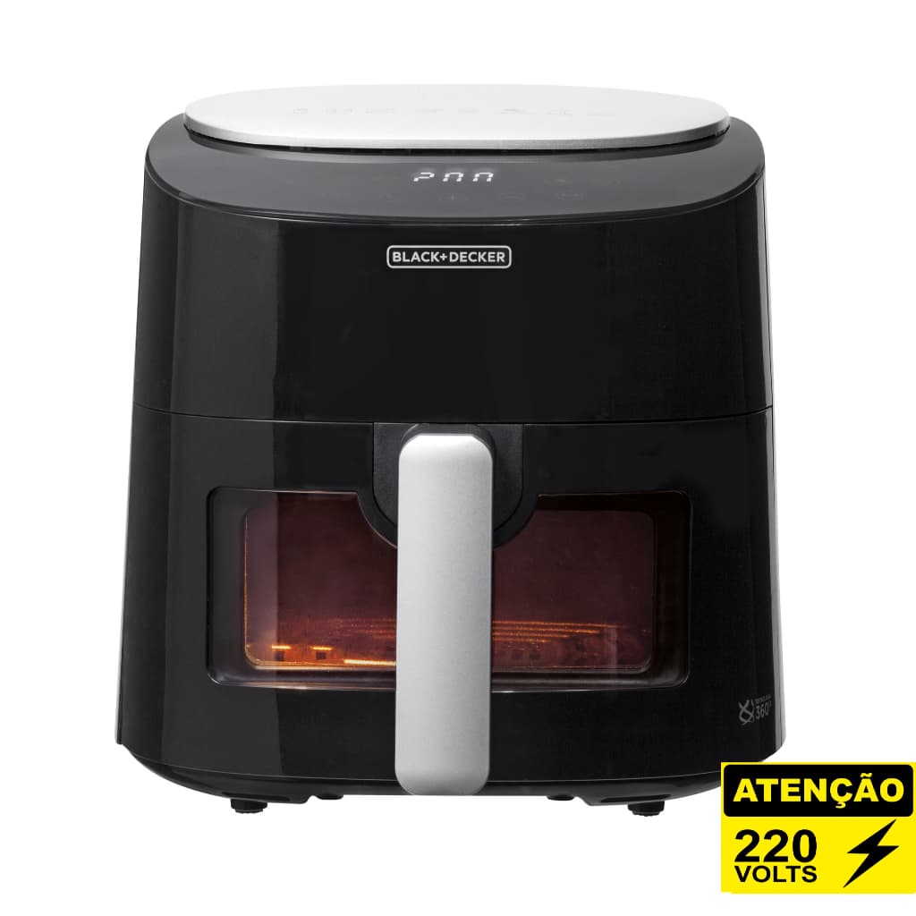 Fritadeira Airfryer Black Decker 360 Visor Digital Afmdv360 - 220v