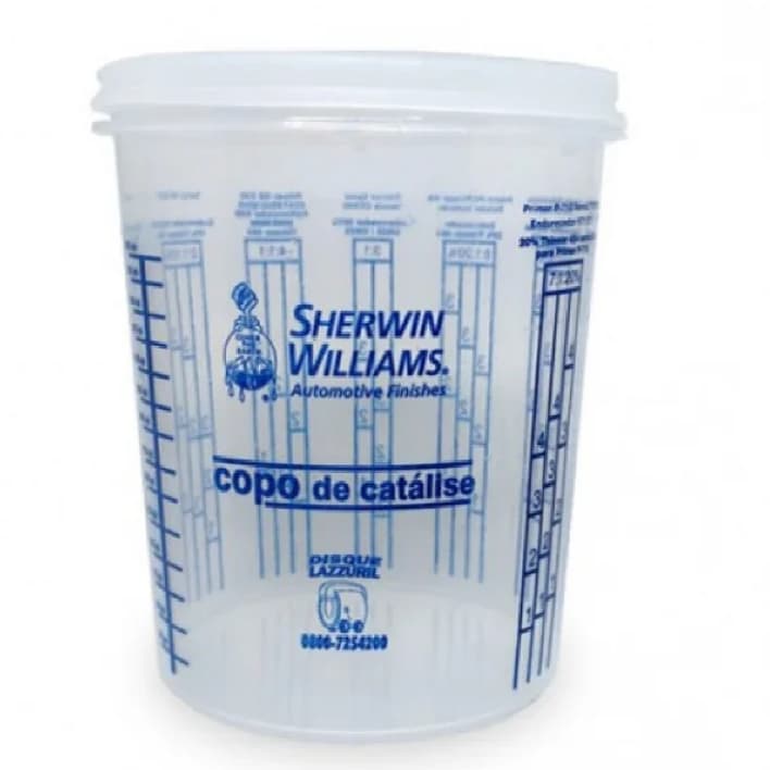 Copo Plástico para Catálise de Tintas Pintura Automotivo Diluição de Produtos Sherwin Williams