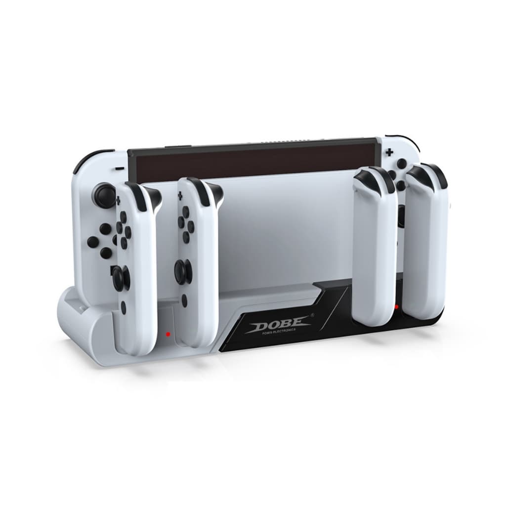 Base Dock Carregamento Suporte Carregador Compatível com Nintendo Switch/Oled Joy-con Jogos Usb