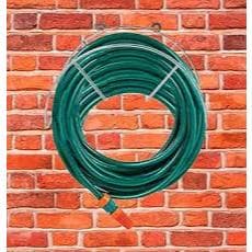 Suporte Enrolador de Mangueira Reforçado ferro Prata Jardim Fiver