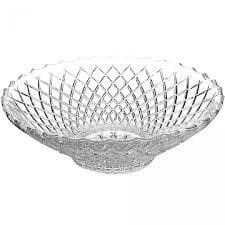 Centro De Mesa Saladeira Fruteira Vidro Sem Pé Escamado 29CM