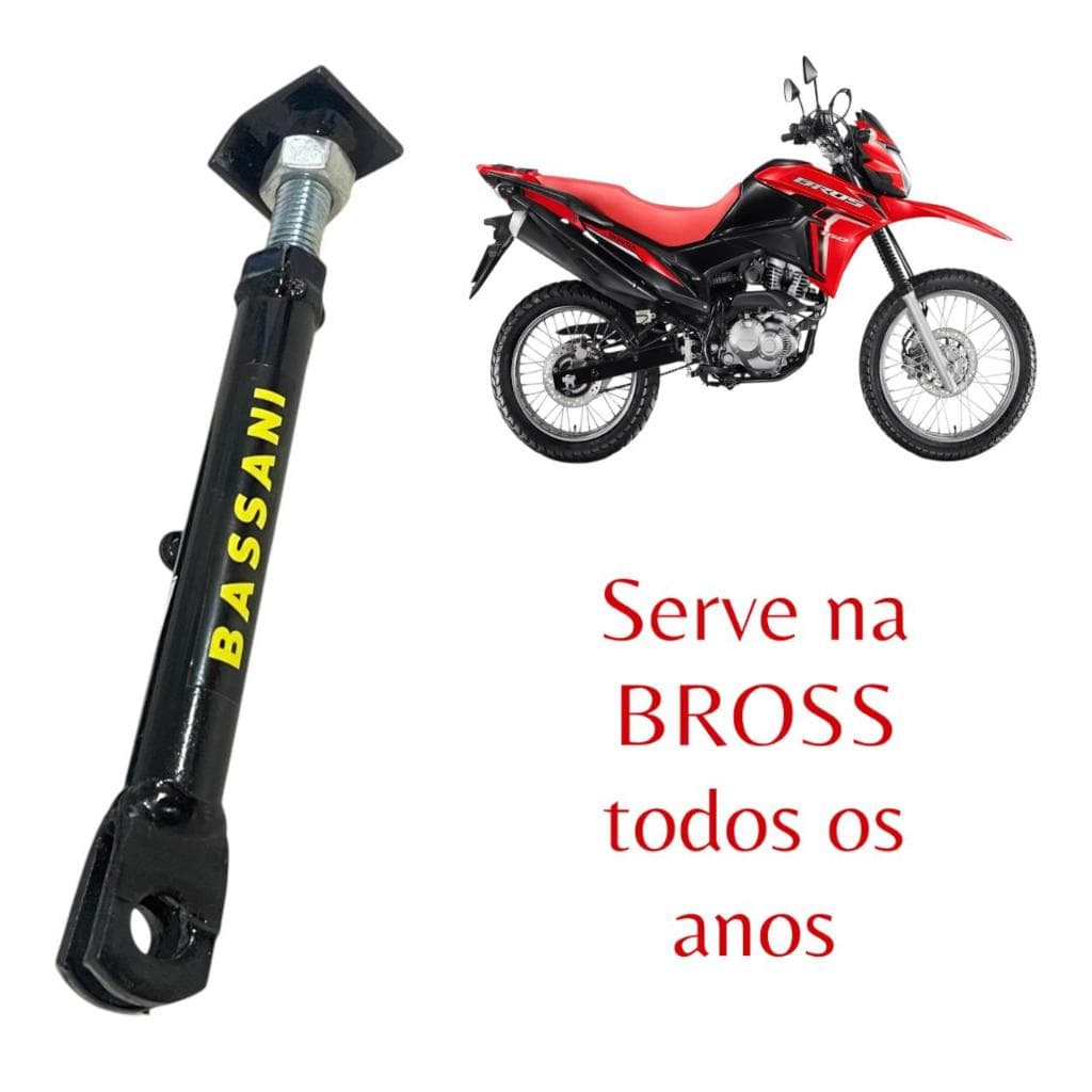 Cavalete De Descanso Lateral com Regulagem - Bros 125 150 160 - Todos os anos