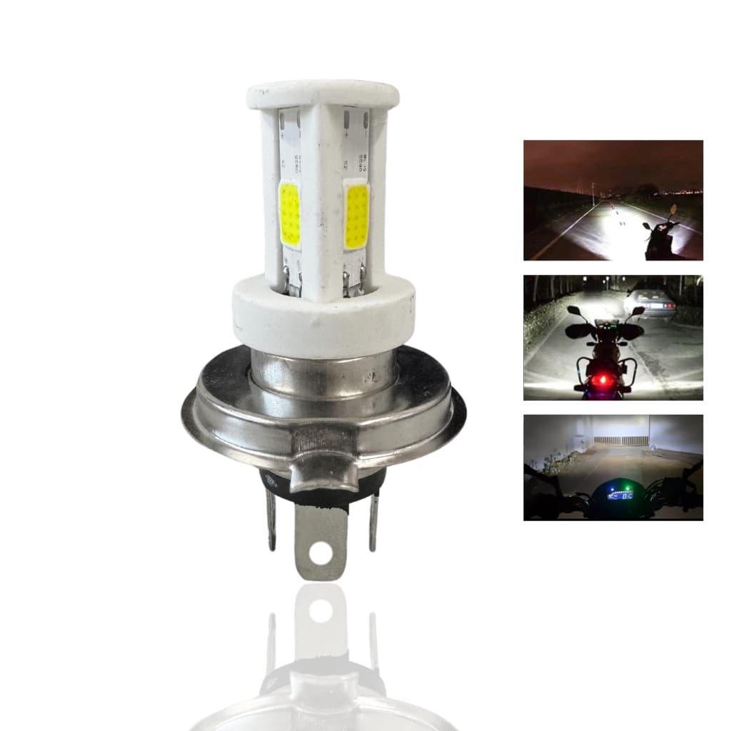 H4 Farol Led Alto Baixo motocicleta moto cerâmica 6000k start twister pop biz fazer factor xre cg Fan Titan 125 150 160