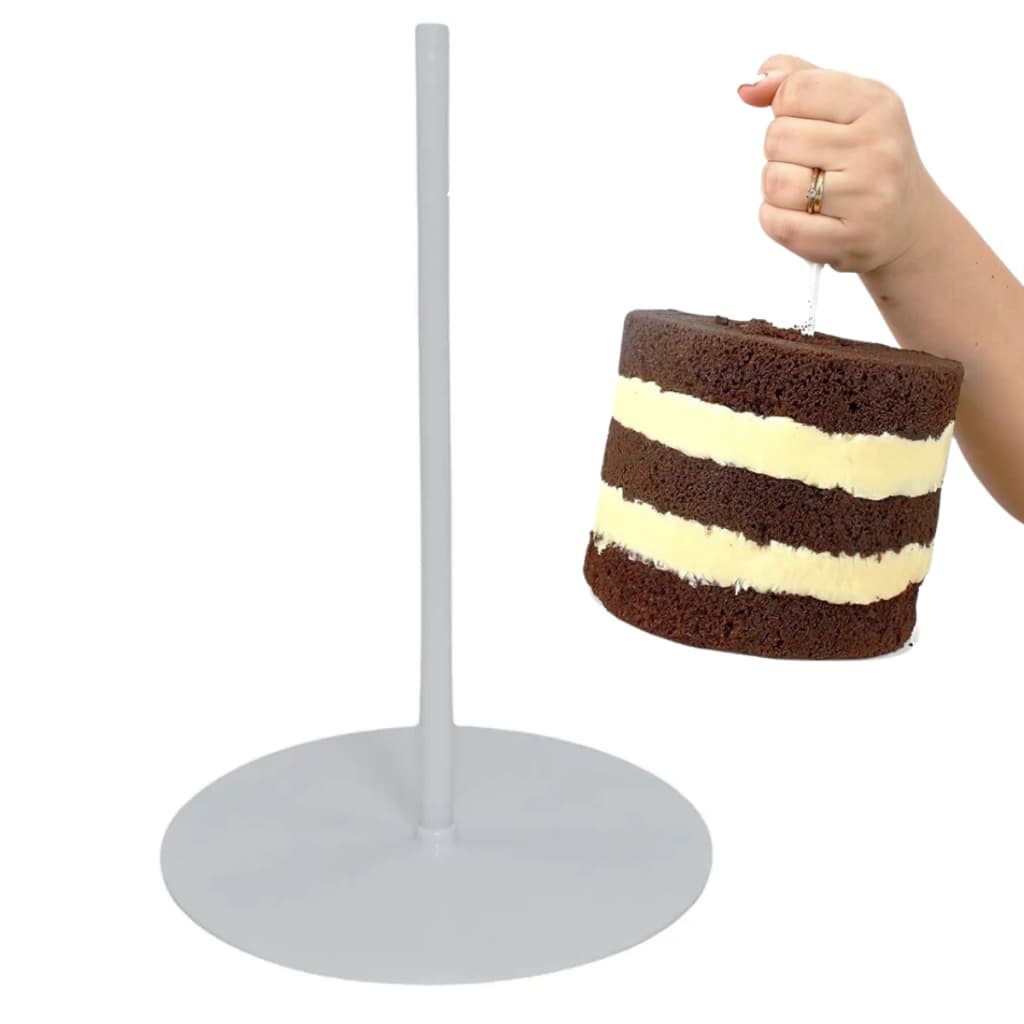 Guindaste Para Bolo Solrac 26 cm Disco E Varinha Poliestireno Confeitaria Andares De Bolo Doces