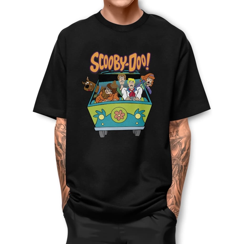 Camiseta TURMA SCOOBY DOO VAN  estilo casual Manga Curta UNISSEX fio 30.1