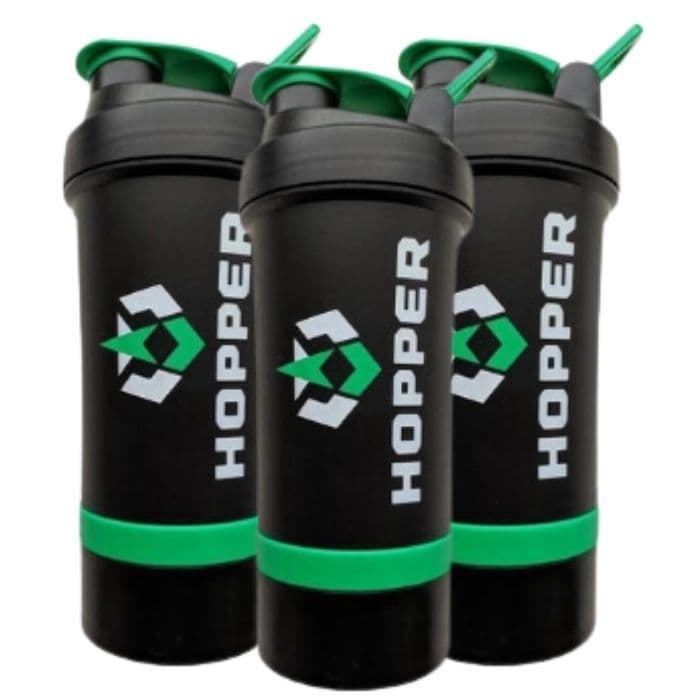 Kit 3 Coqueteleiras Hopper + Compartimento Extra 450ml Cada