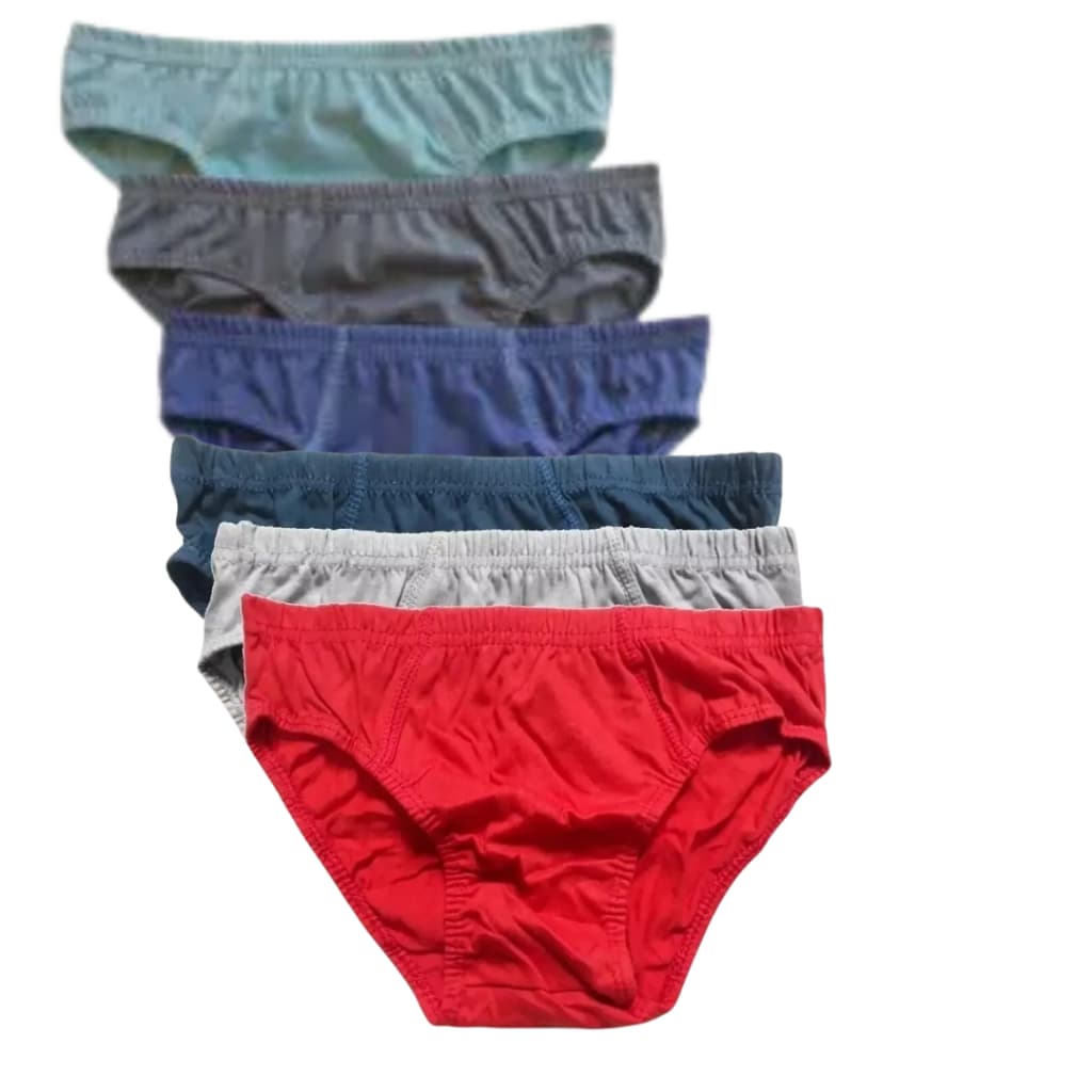 Kit Com 12 Cuecas Slip Em Malha OU COM 6