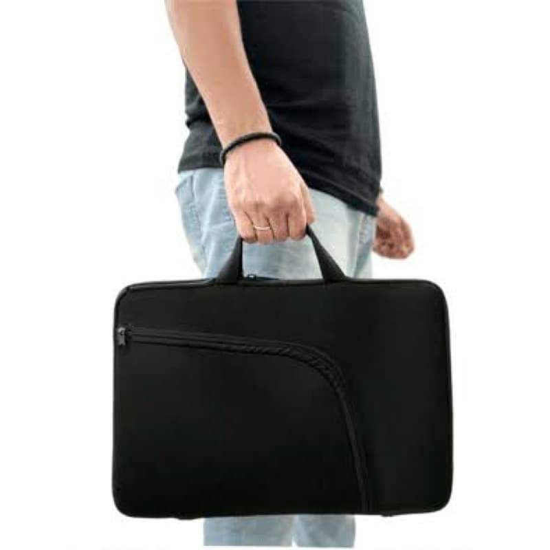 Pasta Case Capa Notebook com Bolso - Resistente, Impermeável, Neoprene, Alça Externa - Tamanho 15,6