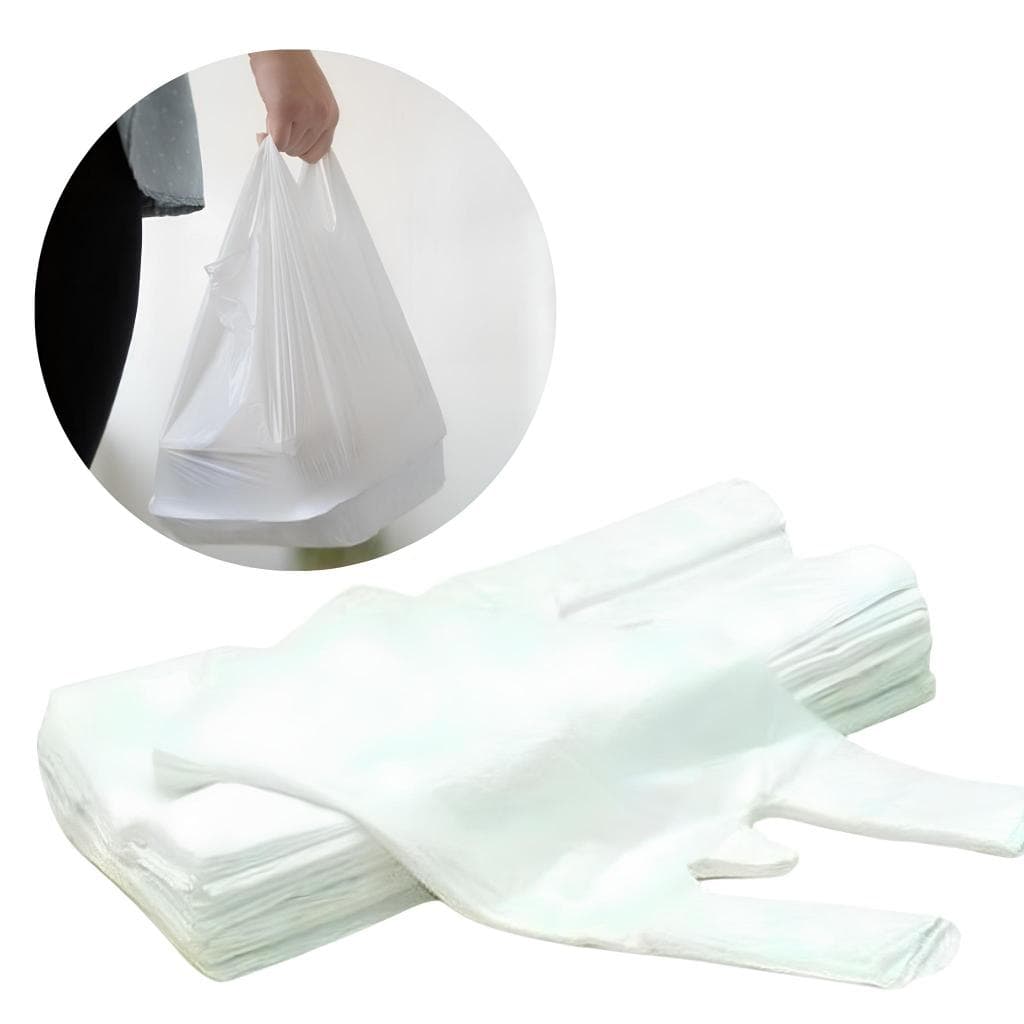 Sacola Plastica Branca C/100 Unidades