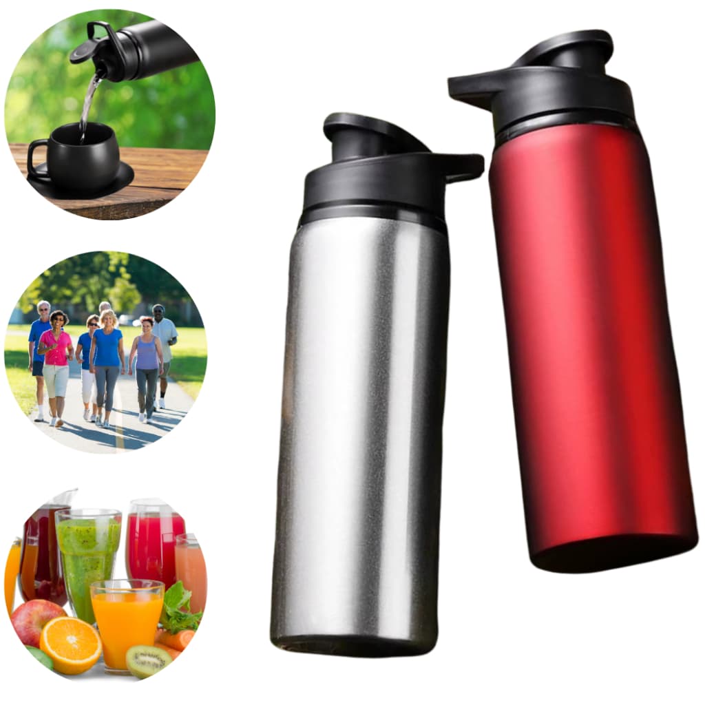 Garrafa Squeeze de Alumínio 600ml