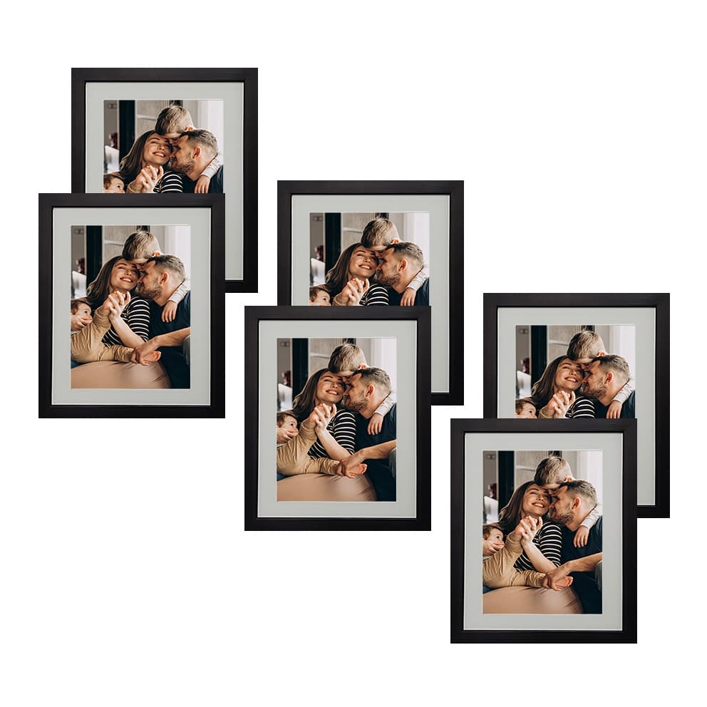 Kit 06 Quadros 25X30 com Paspatur para foto 20X25 com vidro