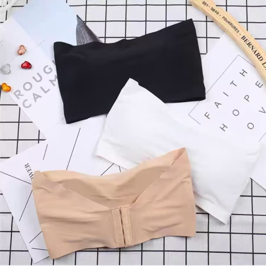 Tops com Bojo e Borda Dupla Antiderrapante Sem Costura Conforto