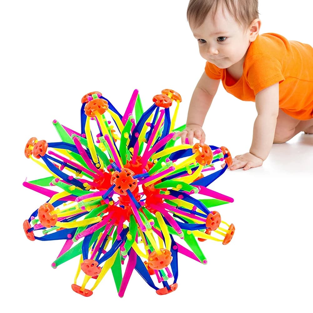 Brinquedo Bola Expansiva Terapia Sensorial Bola Baiacu Mágica Esfera Hoberman Terapeutica Infantil