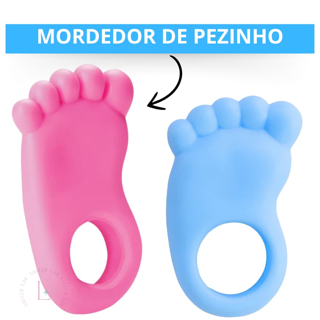 Mordedor bebe  Massagiador Dental  Mordedores silicone macio Massageador Para Bebê  Original