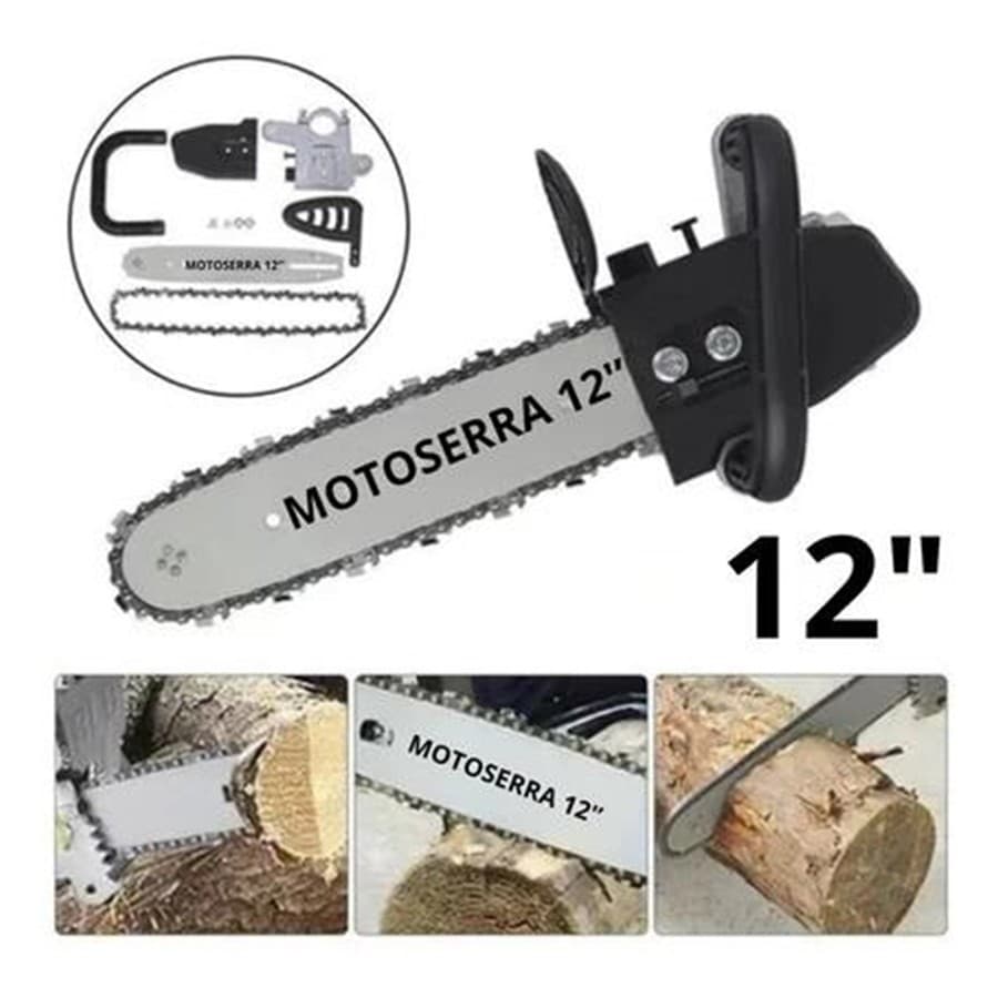 Adaptador de rebarbadora para motosserra elétrica de 12 polegadas