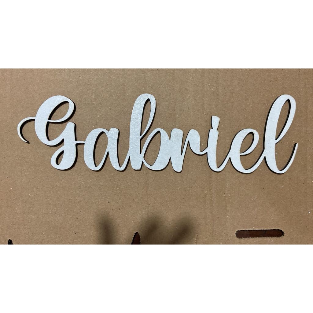 25 CM Nome Personalizado MDF Cru artesanato decoração casamento aniversário lembrancinha painel