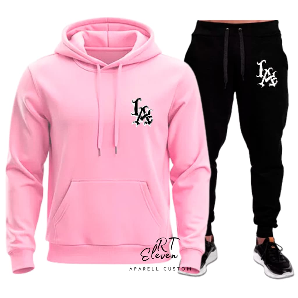 Conjunto Moletom Premium Ref:LA Masculino Feminino  Abrigo Inverno Lançamento diversas cores Estampado Atualizado