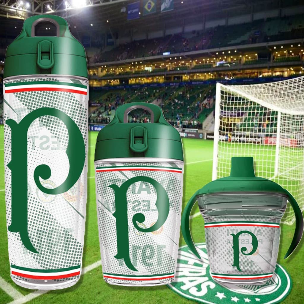 Garrafas De Água Squeeze Palmeiras Para Academia Escola Esportes e Copo Transição Infantil Criança