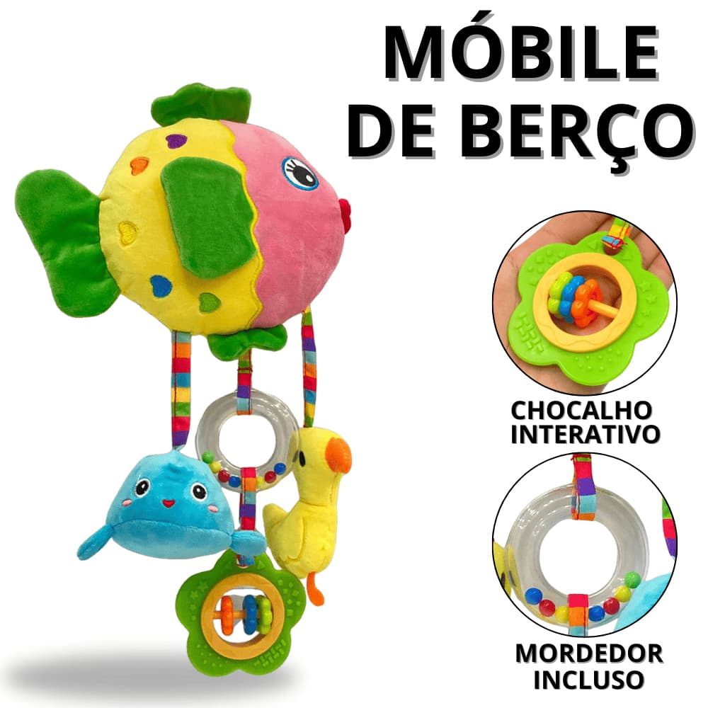 Mobile Berço Portátil Portátil Brinquedos De Pelúcia Para Bebê Brinquedo Infantil Peixe De Pelucia