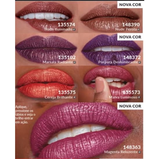 Batom Líquido Matte Glitter Effect (Avon Power Stay)