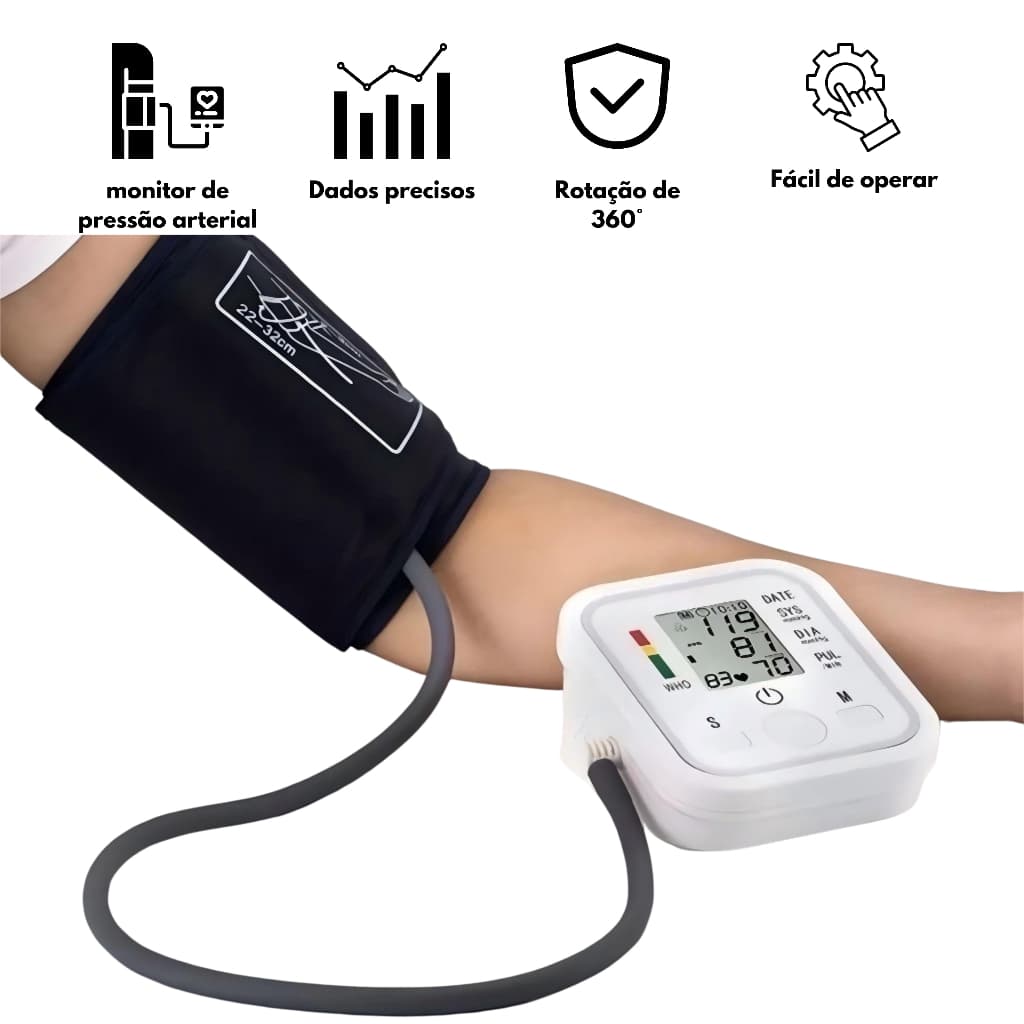 Aparelho Medidor De Pressão Arterial Digital De Braço
