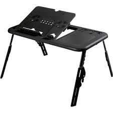 Mesa cooler para notebook dobrável, resistente, com usb
