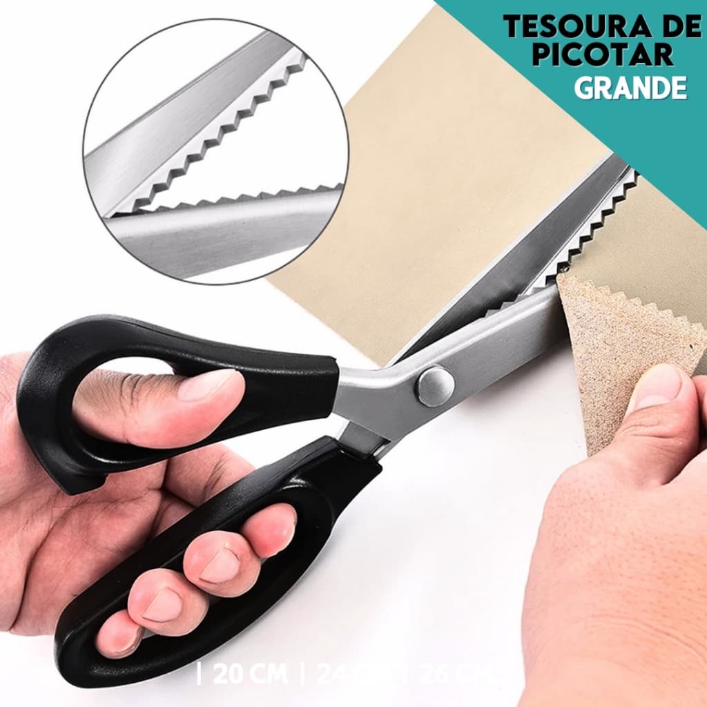 Tesoura de Picotar Tecidos - BNVT