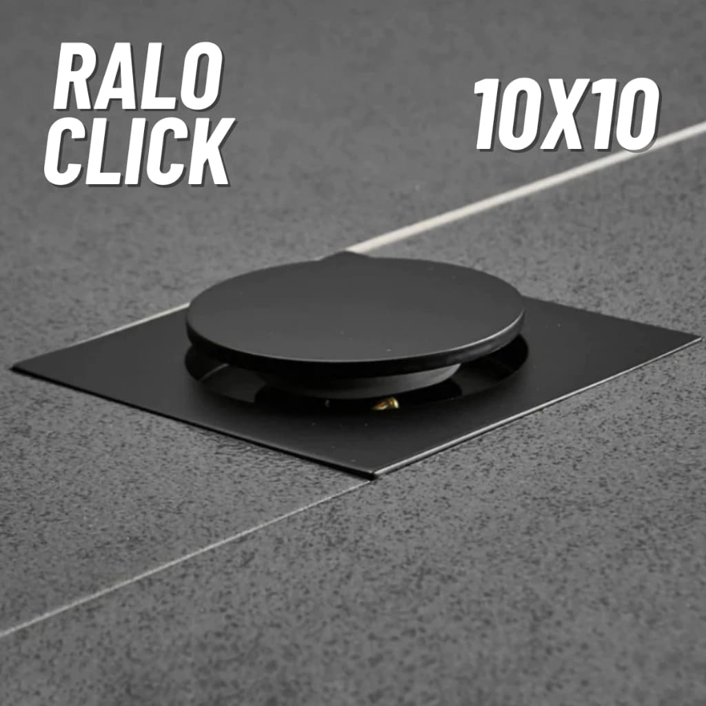 Ralo Click Up Inteligente Quadrado Banheiro Moderno 10x10 Cm Aço Inox