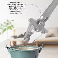 Rodo Mop Twist Xmop Esfregão Giratório Lava E Seca Com Extrusão Microfibra Multiuso Limpeza de Piso