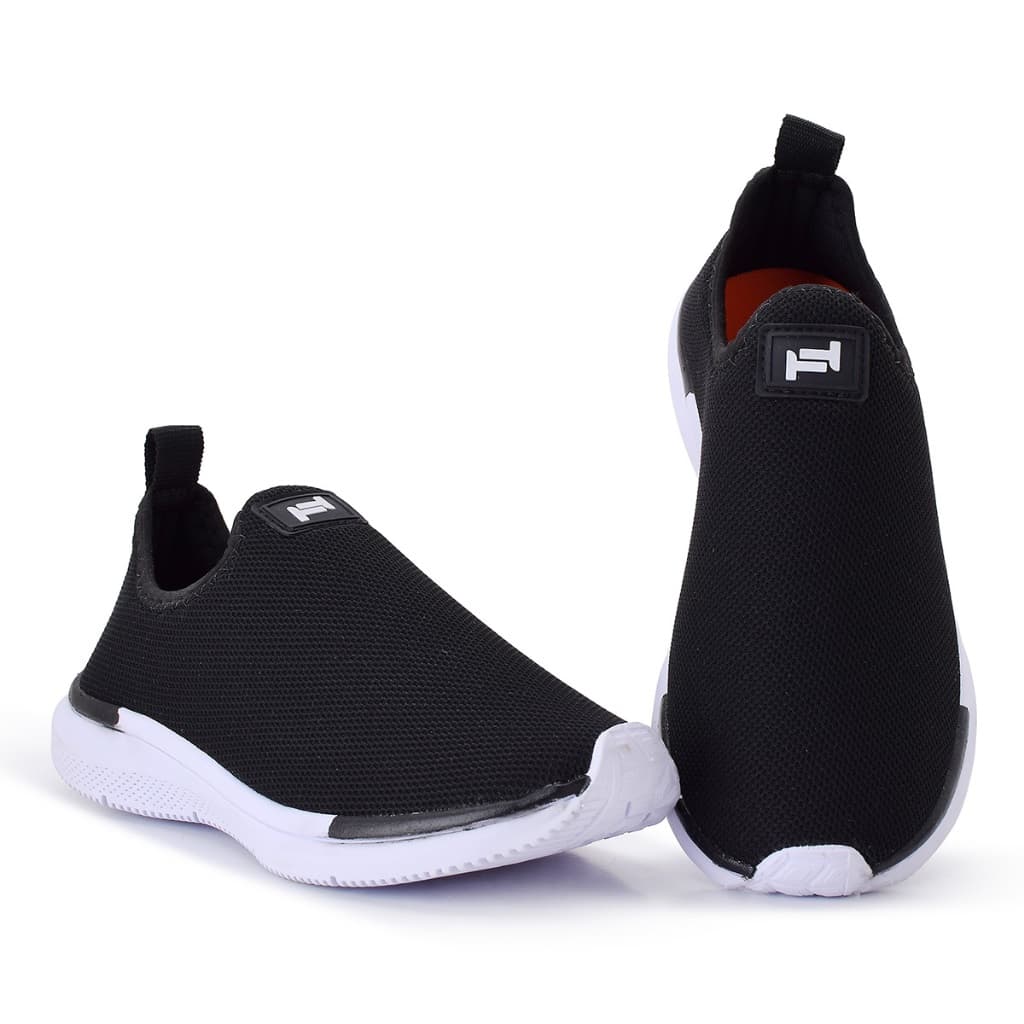 Tênis Meia Feminino Confortável Preto Slip-On para Dia a Dia - Design Moderno e Versátil