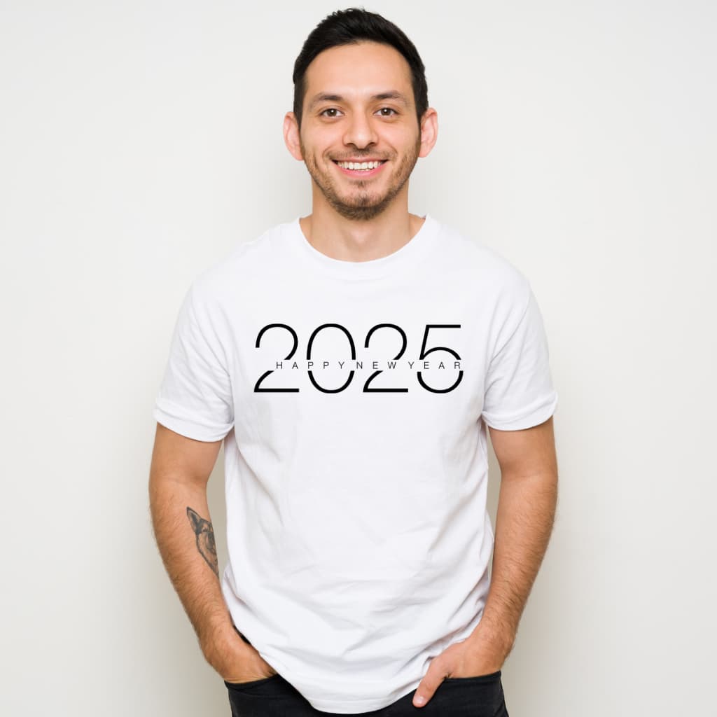 Camiseta Estampada Tshirt Ano Novo Reveillon Camisa New Year 2025