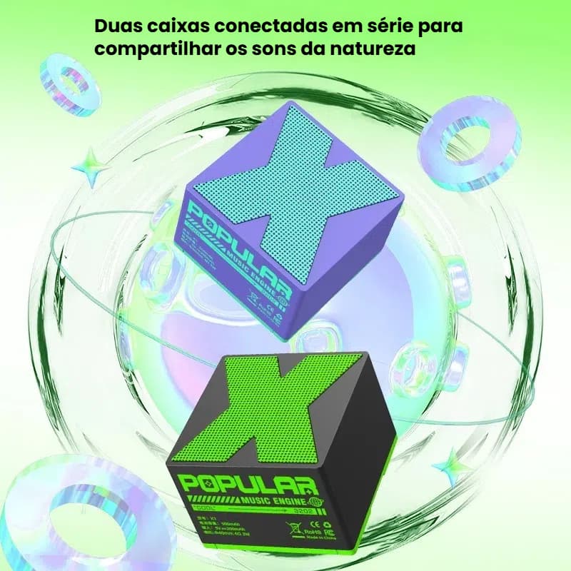 Caixa de Som Caixinhai X1 alto-falante sem fio bluetooth mini alto-falante bluetooth portátil presente subwoofer
