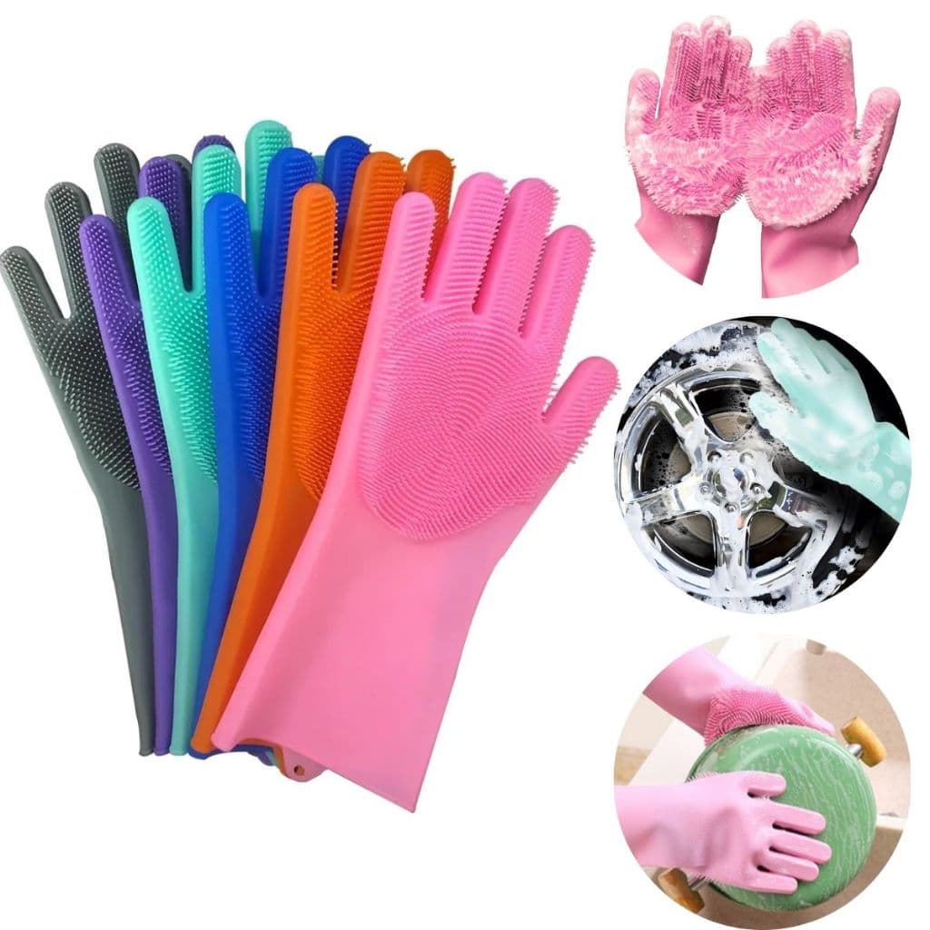 Luva Esponja Magica Multiuso De Silicone Macia Para Limpeza
