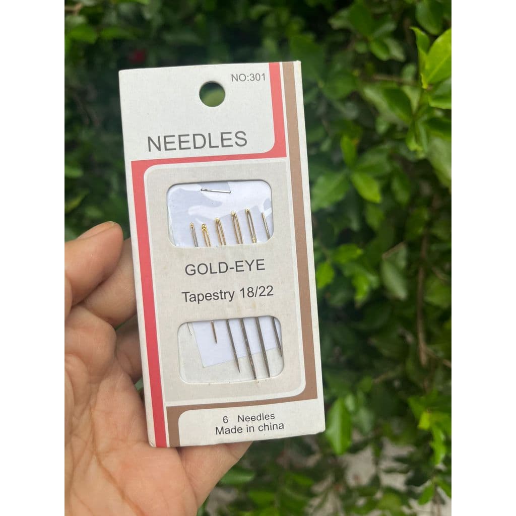 Kit Agulha de Mão Para Costura Bordado com 6 Unidades Agulheiro