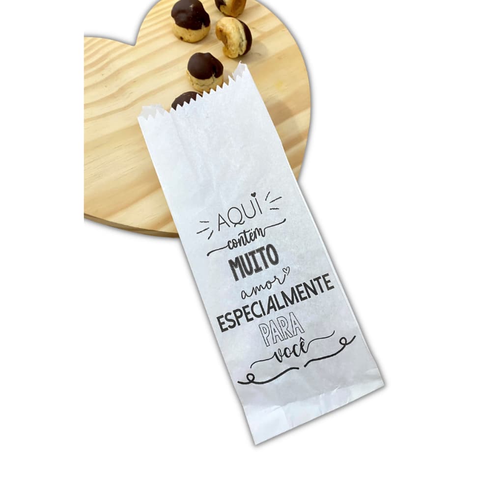 Saco De Papel Branco Paes Doces Delivery Lanches 1kg  C/500