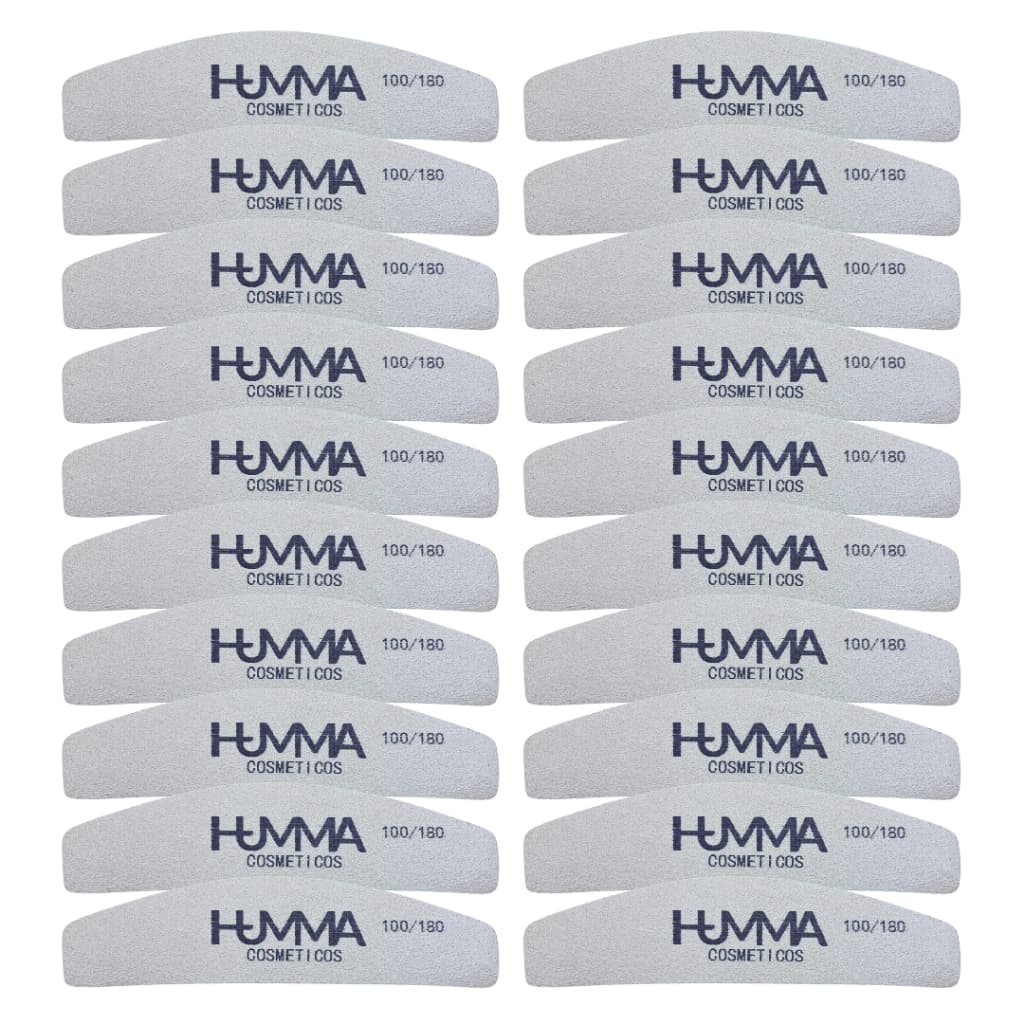 Humma Kit Mini Lixa Para Unhas 100/180 Boomerang Lançamento