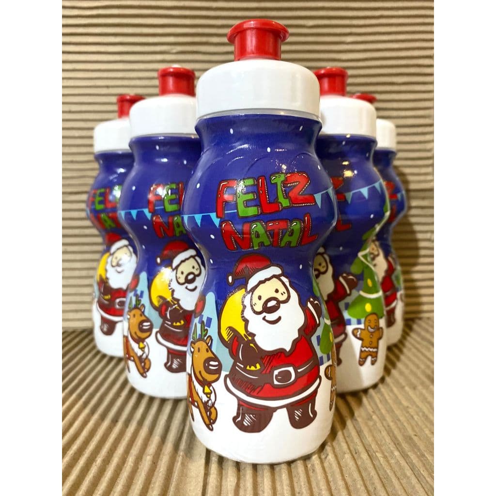 Kit De 15 a 50 Garrafinha Squeeze Lembrancinha Feliz Natal