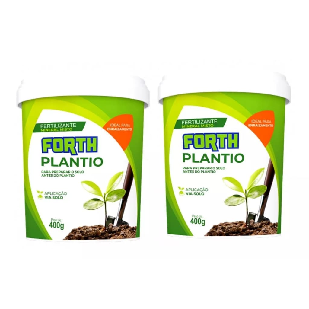 Kit 2 Fertilizantes Adubo Solo Forth Plantio Enraizamento - 400g