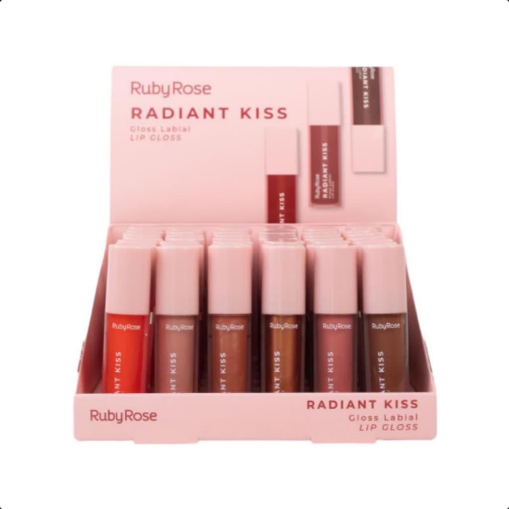 Gloss Radiante Kiss Ruby Rose Lançamento HL- L6400