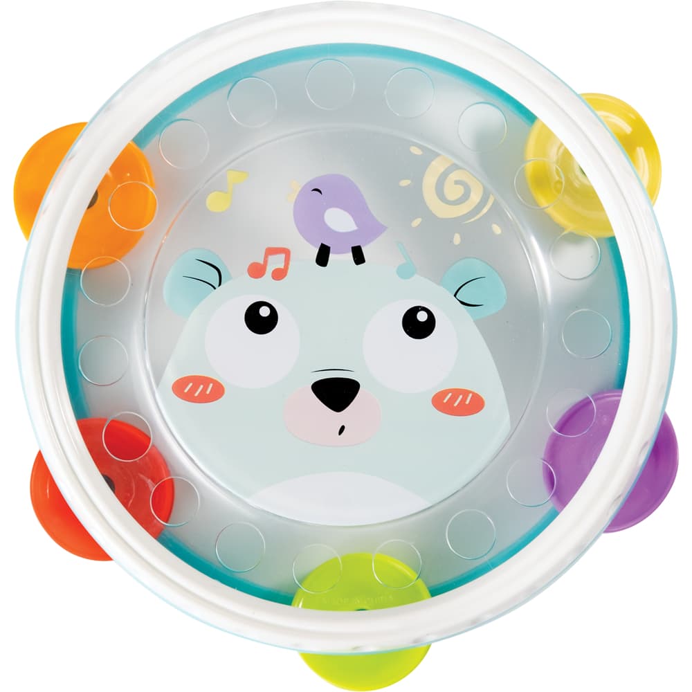 Brinquedo Infantil Musical Meu Primeiro Pandeiro Colorido Buba