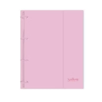 Caderno Universitário Argolado Capa Dura, 10 x 1, 160 Folhas, Soothing, Rosa Pastel, 1 UN